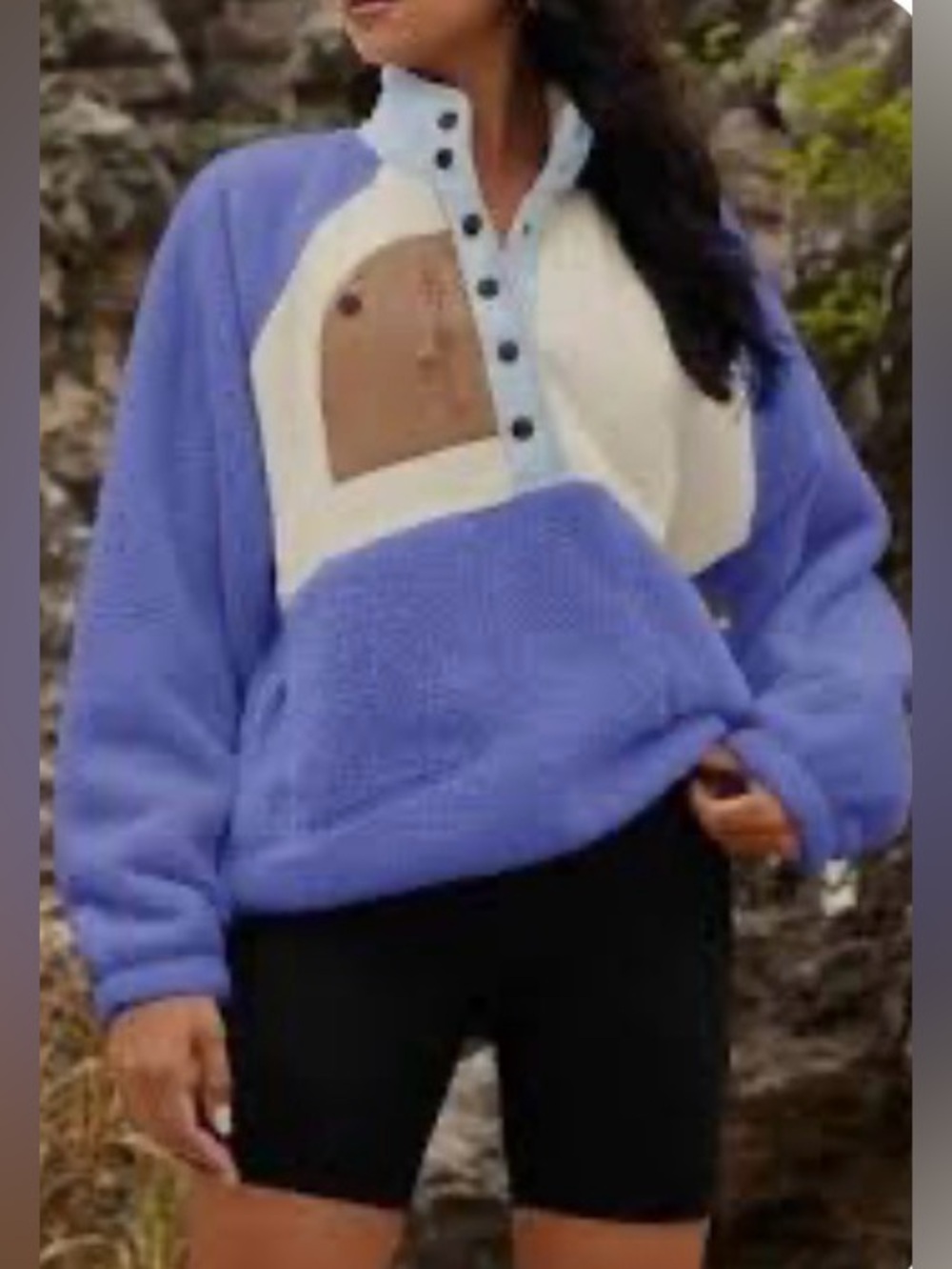 FP Movement Hit The Slopes Colorblock Pullover in Pulse Combo Size S NWT